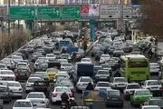 ترافیک صبحگاهی در بزرگراه‌های همت و حکیم