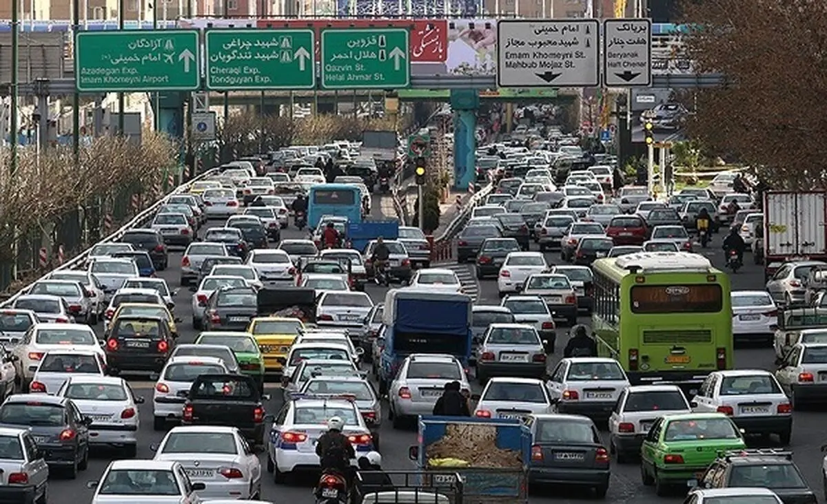 آخرین وضعیت ترافیکی معابر شهر تهران در یازدهم دی ماه 