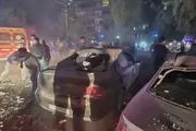 تصاویر جدید از حمله اسرائیل به ساختمان نزدیک سفارت ایران