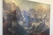 رونمایی ازنقاشی دلاوری‌های حضرت علی (ع) درجنگ احد 