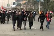 آغاز حضور مردم عراق برای تظاهرات ضد آمریکایی در بغداد