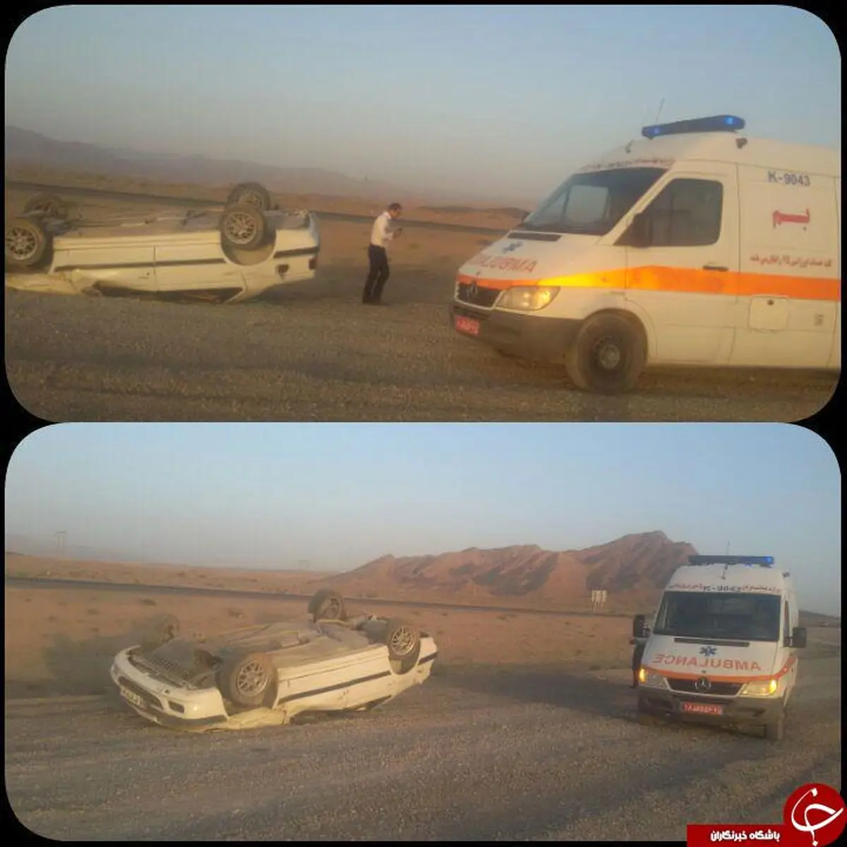 خواب آلودگی راننده حادثه آفرید + عکس