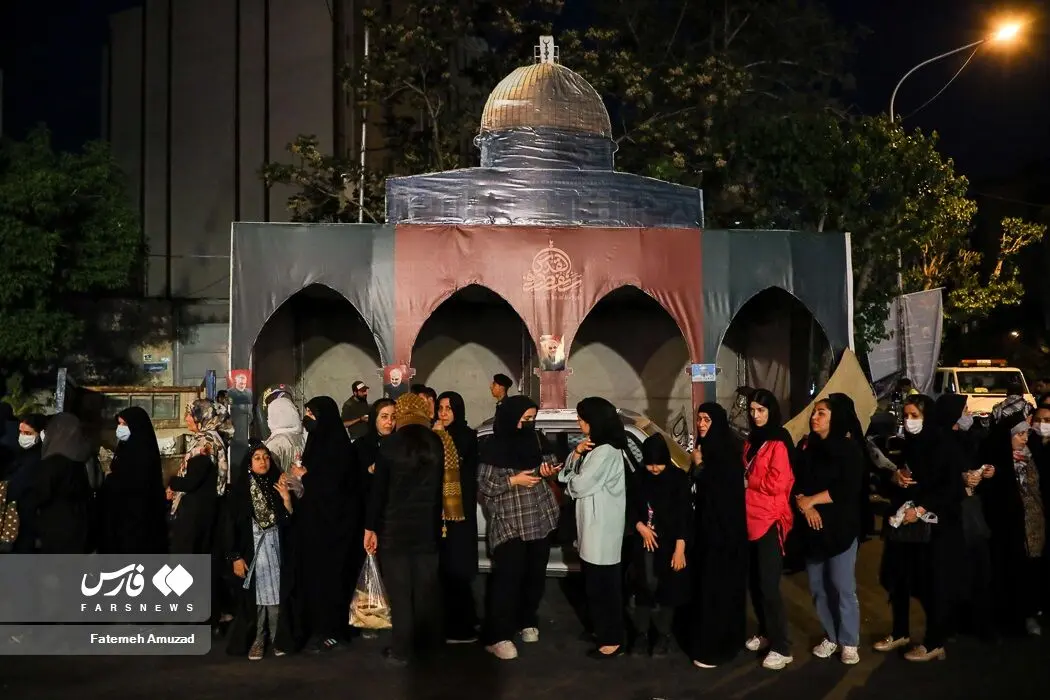 ضیافت افطاری فلسطینی/گزارش تصویری