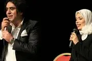 چهره درهم زوج هنری مشهور در اختتامیه جشنواره جام جم/ عکس