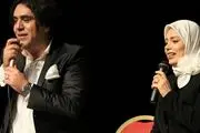 چهره درهم زوج هنری مشهور در اختتامیه جشنواره جام جم/ عکس