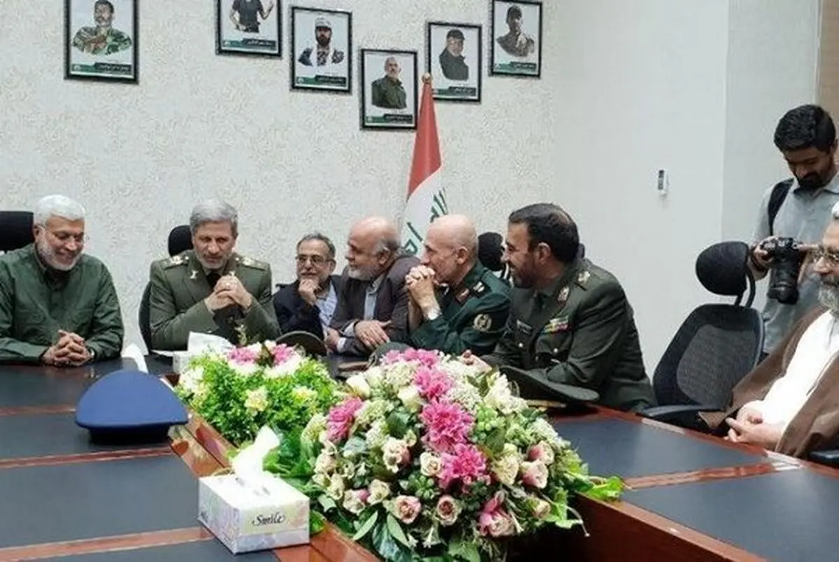 وزیر دفاع با فرمانده حشد الشعبی دیدار و گفت‌وگو کرد