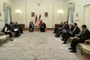 دیدار رئیس جمهور ارمنستان با روحانی