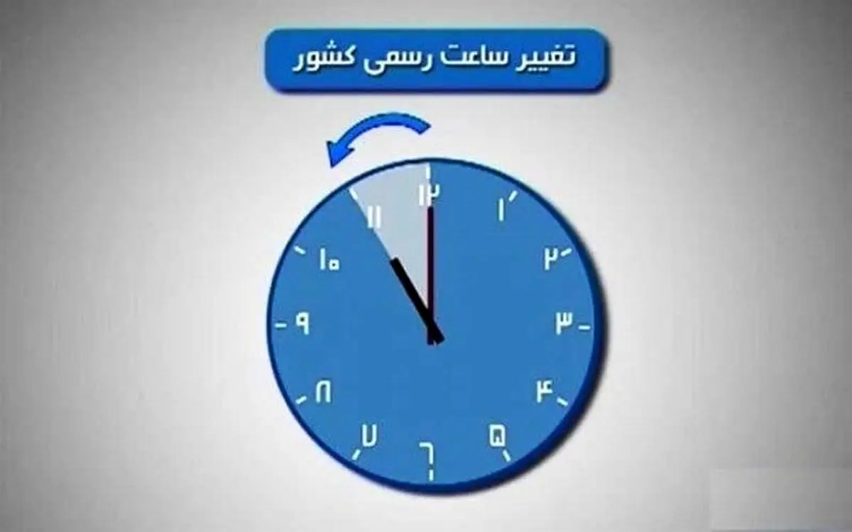ساعت رسمی کشور از اول اردیبهشت تغییر میکند؟+ جزئیات