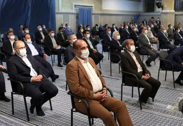 دیدار رئیس و نمایندگان مجلس شورای اسلامی با رهبر معظم انقلاب/گزارش تصویری