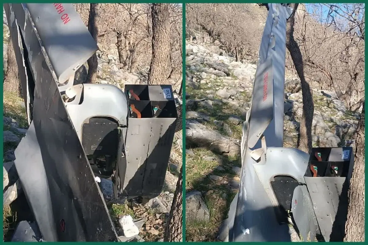 انهدام پهپاد هرمس ۹۰۰ در خوزستان 

