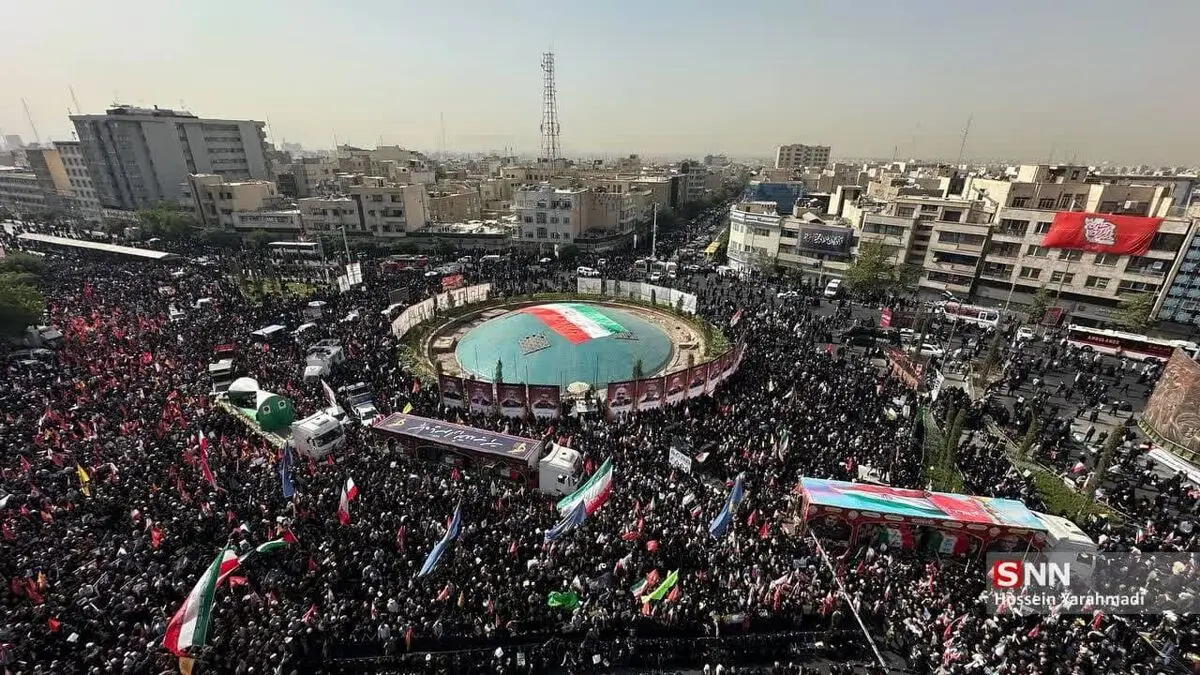 تشییع باشکوه شهدای اقتدار ایران/ کودکان شهید شده توسط اسرائیل جلو‌دار کاروان شهدا + عکس و فیلم