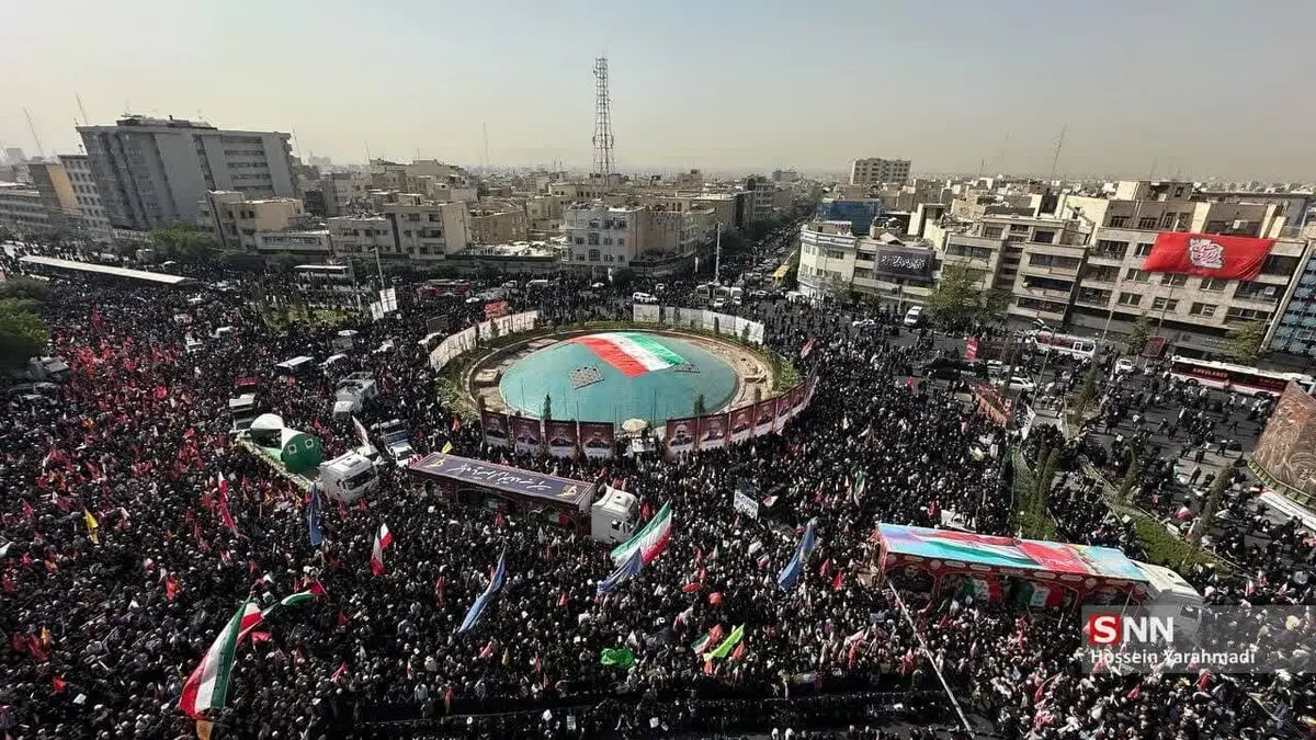 تشییع باشکوه شهدای اقتدار ایران/ کودکان شهید شده توسط اسرائیل جلو‌دار کاروان شهدا + عکس و فیلم