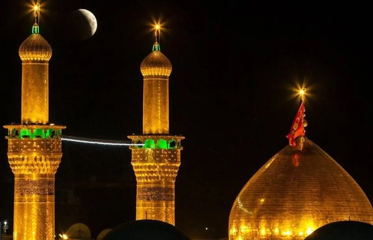 تصاویری ناب از ماه گرفتگی در کربلا