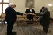 سفیر جدید اسلوونی در ایران استوارنامه خود را تقدیم ظریف کرد 