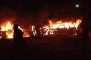 انفجار پمپ بنزین در خیابان پیروزی تهران/ فیلم
