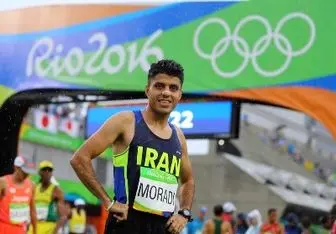 مرادی در دوی ماراتن المپیک در رده ۱۲۹ ایستاد 