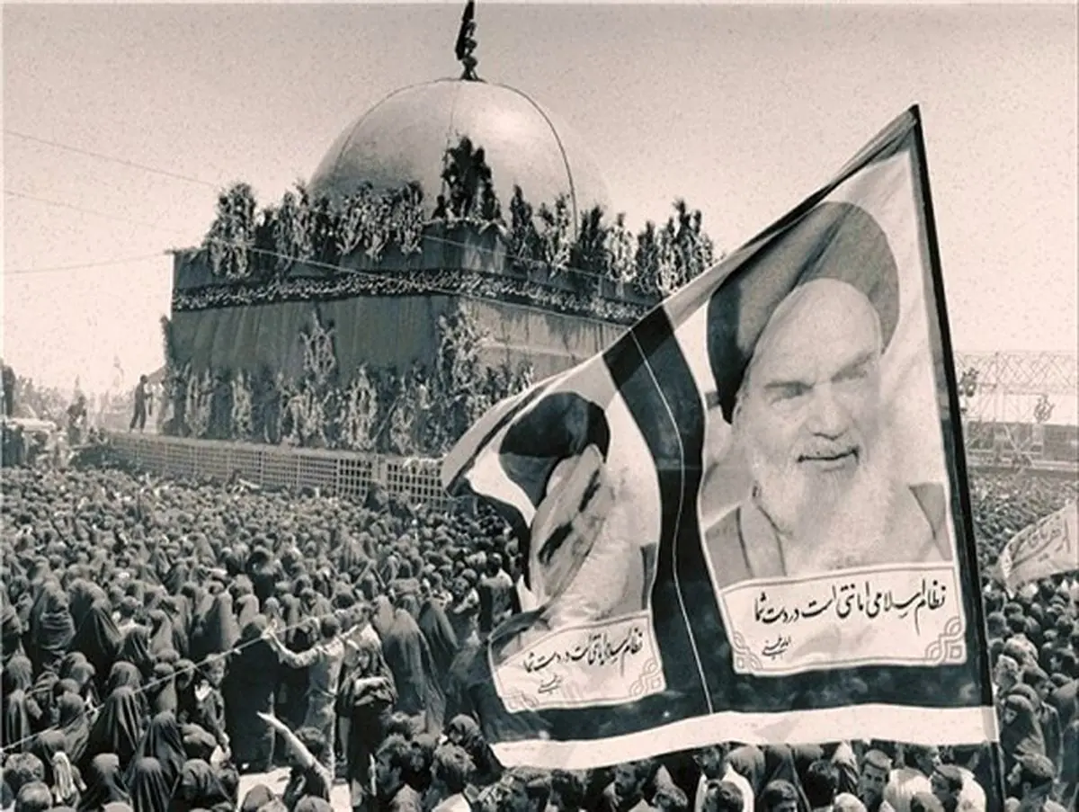 جانبازی که سیل جمعیت هم مانع حضور او نشد