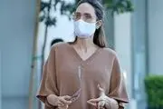 ماسک زدن به سبک «آنجلینا جولی» و آقاپسرش/ تصاویر