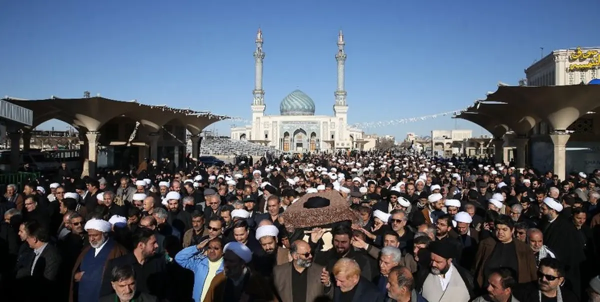 پیکر آیت‌الله رسولی محلاتی در قم به خاک سپرده شد