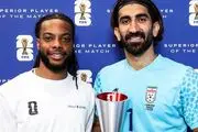 پاداش جهانی برای شب درخشان بیرو؛ بیرانوند جایزه‌اش را از ستاره NBA گرفت