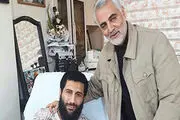 هدیه جانباز مدافع حرم به حاج قاسم/فیلم