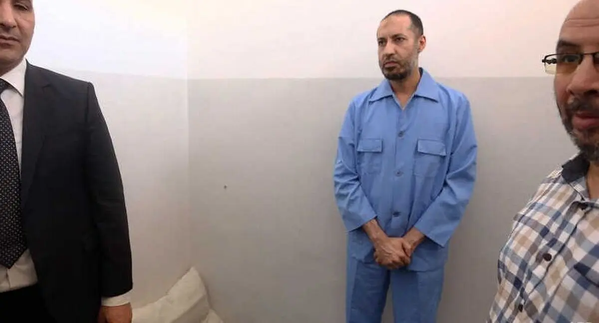 پسر قذافی از زندان آزاد شد