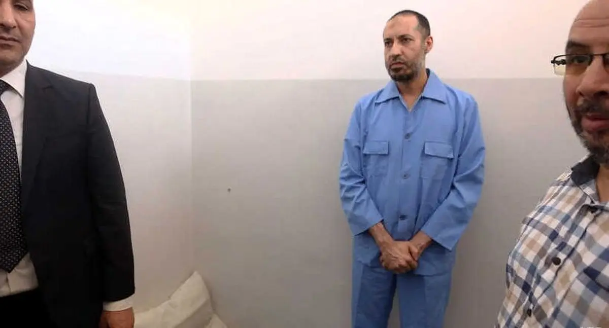 پسر قذافی از زندان آزاد شد