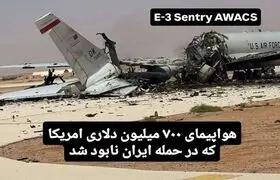 ارزانترین پرنده ایرانی، گرانترین هواپیمای آمریکایی را نابود کرد