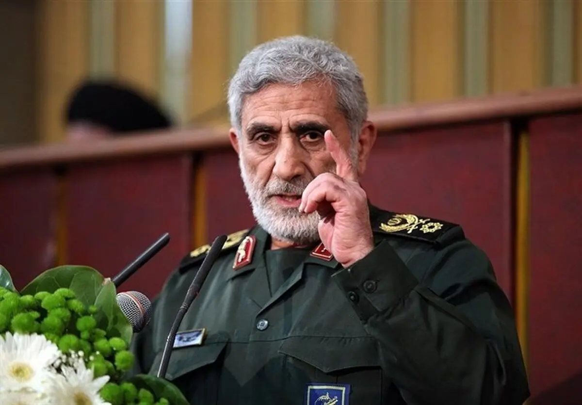  پیام مهم سردار قاآنی به یحیی سنوار