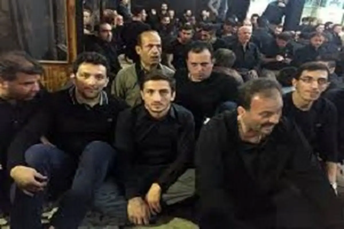 حضور قهرمانان و ورزشکاران در مراسم هیئت عزاداری اباعبدالله الحسین ( ع )