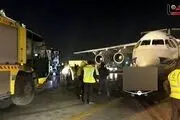 برخورد خودرو با هواپیما در فرودگاه مهرآباد