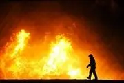آتش‌سوزی مخزن ۵۰۰ هزار لیتری پالایشگاه نفت تهران/ گزارش تصویری