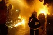 دو خودروی دیپلماتیک ترکیه در یونان آتش گرفت