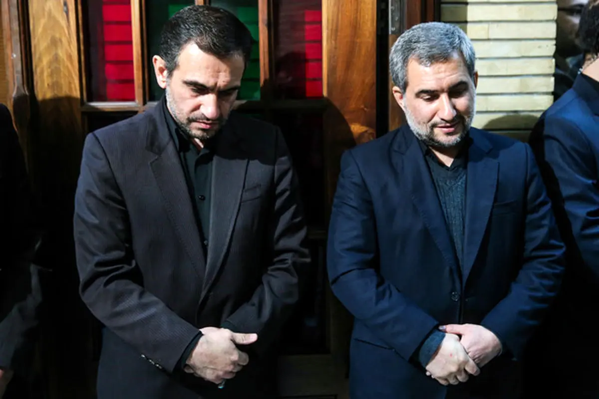 حضور قالیباف و واعظی در مراسم تشییع پیکر والده برادران اسماعیلی