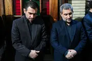 حضور قالیباف و واعظی در مراسم تشییع پیکر والده برادران اسماعیلی