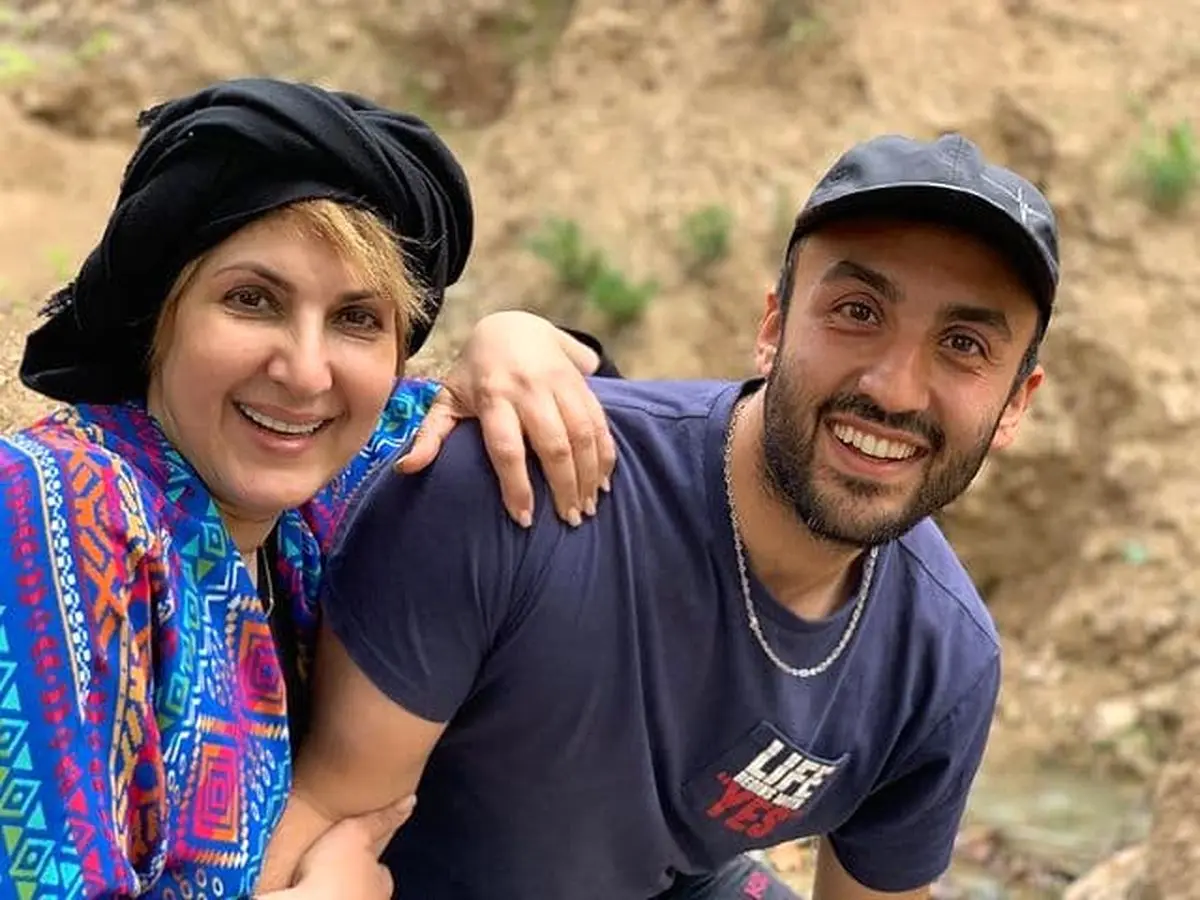عکس آتلیه ای پسر فاطمه گودرزی و عروسش