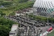 رزمایش پلیس چین نزدیک مرز هنگ‌کنگ