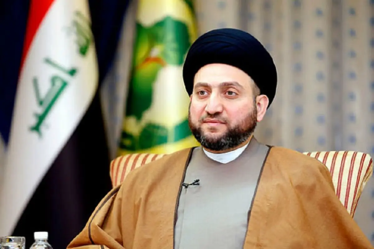 وداع سید عمار حکیم با رهبر شهید در نجف اشرف/عکس