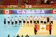 دیدار والیبال تیم های فرانسه و کانادا + عکس