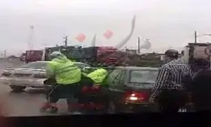واکنش پلیس به انتشار فیلم کتک زدن یک راننده+فیلم