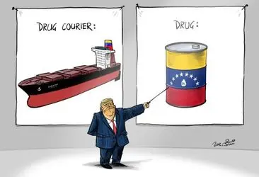 حمله آمریکا به ونزوئلا؛ سوژه جدید کارتونیست‌ها