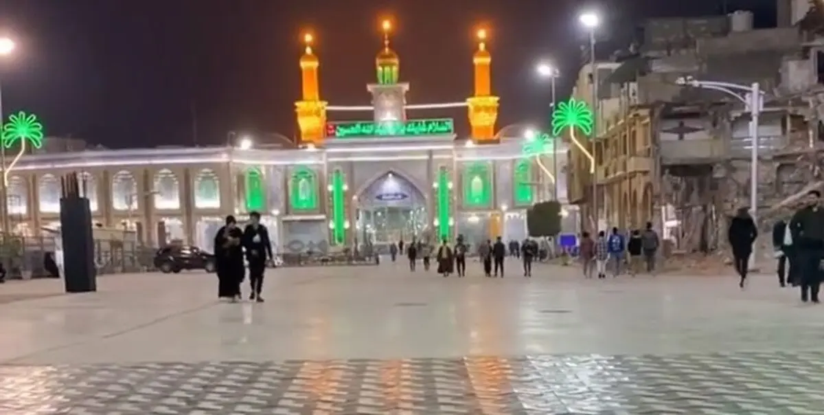 بازشدن باب القبله حرم امام حسین(ع) به روی زائران/ فیلم
