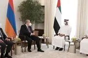 دیدار رئیس‌جمهور ارمنستان با سران امارات