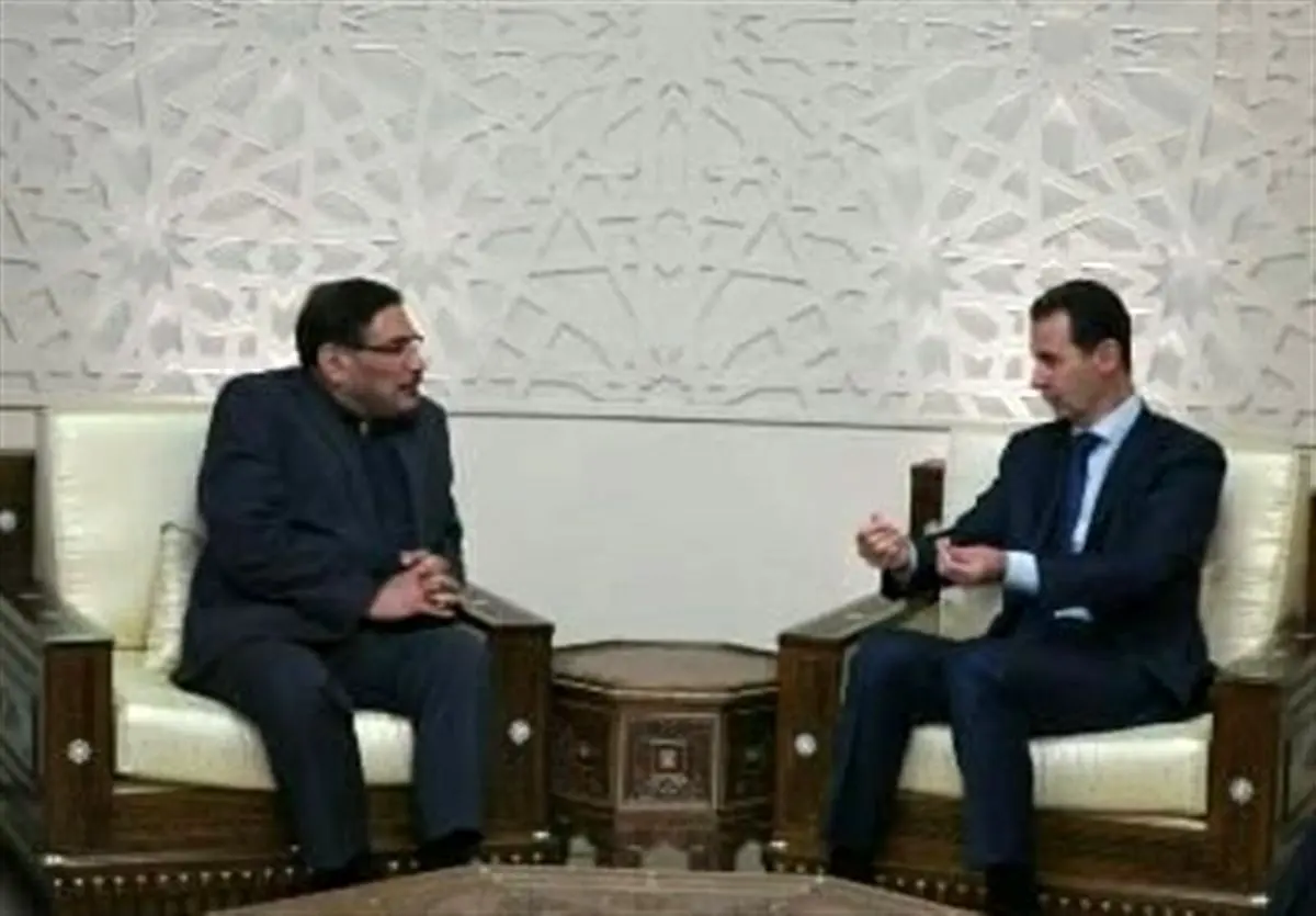 دیدار دبیر شورای عالی امنیت ایران با بشار اسد