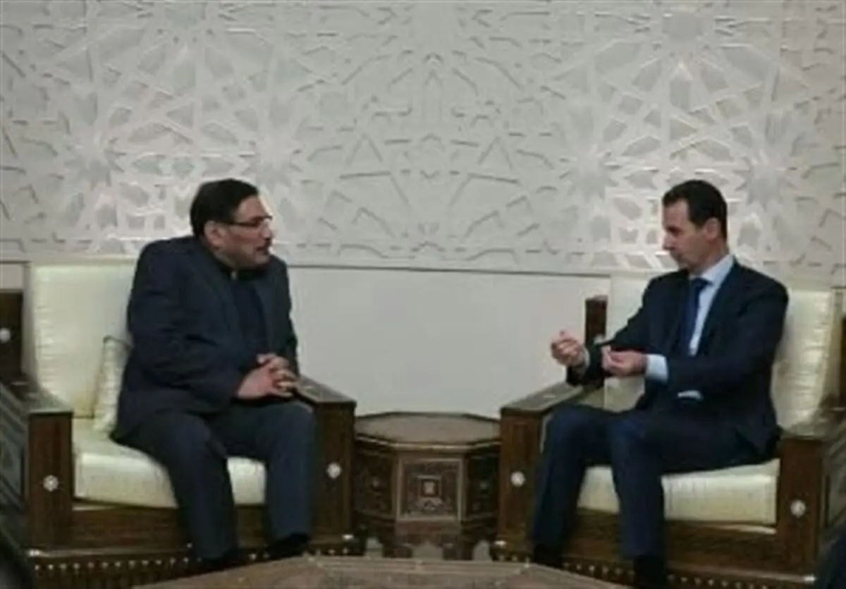 دیدار دبیر شورای عالی امنیت ایران با بشار اسد