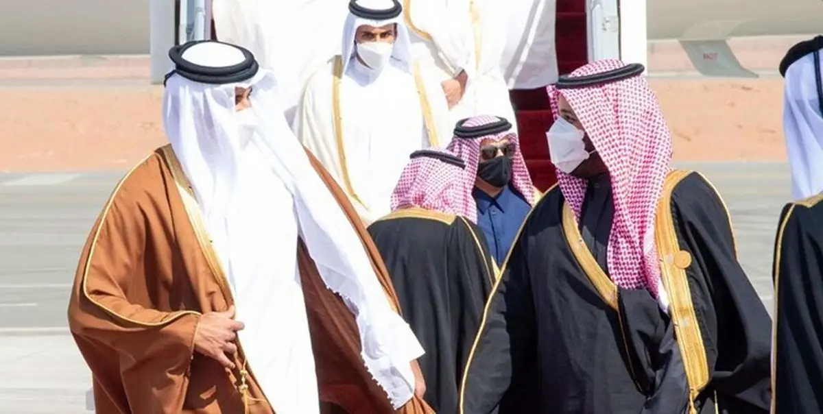 عکسی متفاوت از دیدار سران قطر، عربستان سعودی و امارات