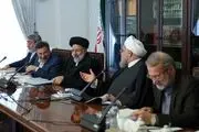 بگو بخند رئیسی و روحانی در جلسه سران قوا/ عکس