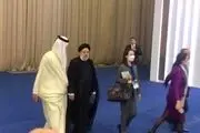 گفتگوی خصوصی رئیس‌جمهور و امیر قطر در حاشیه اجلاس  سیکا