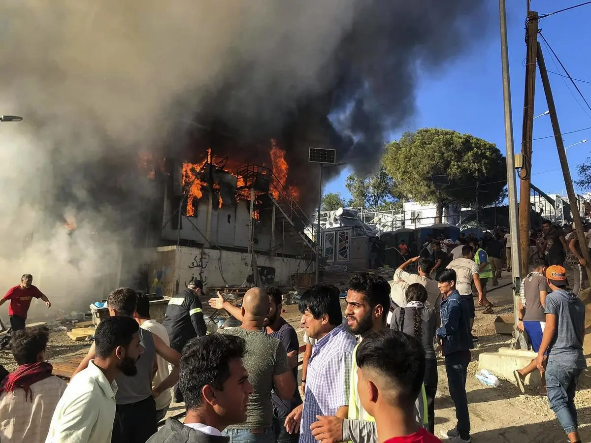 مرگ یک کودک در اردوگاه پناهجویان در یونان