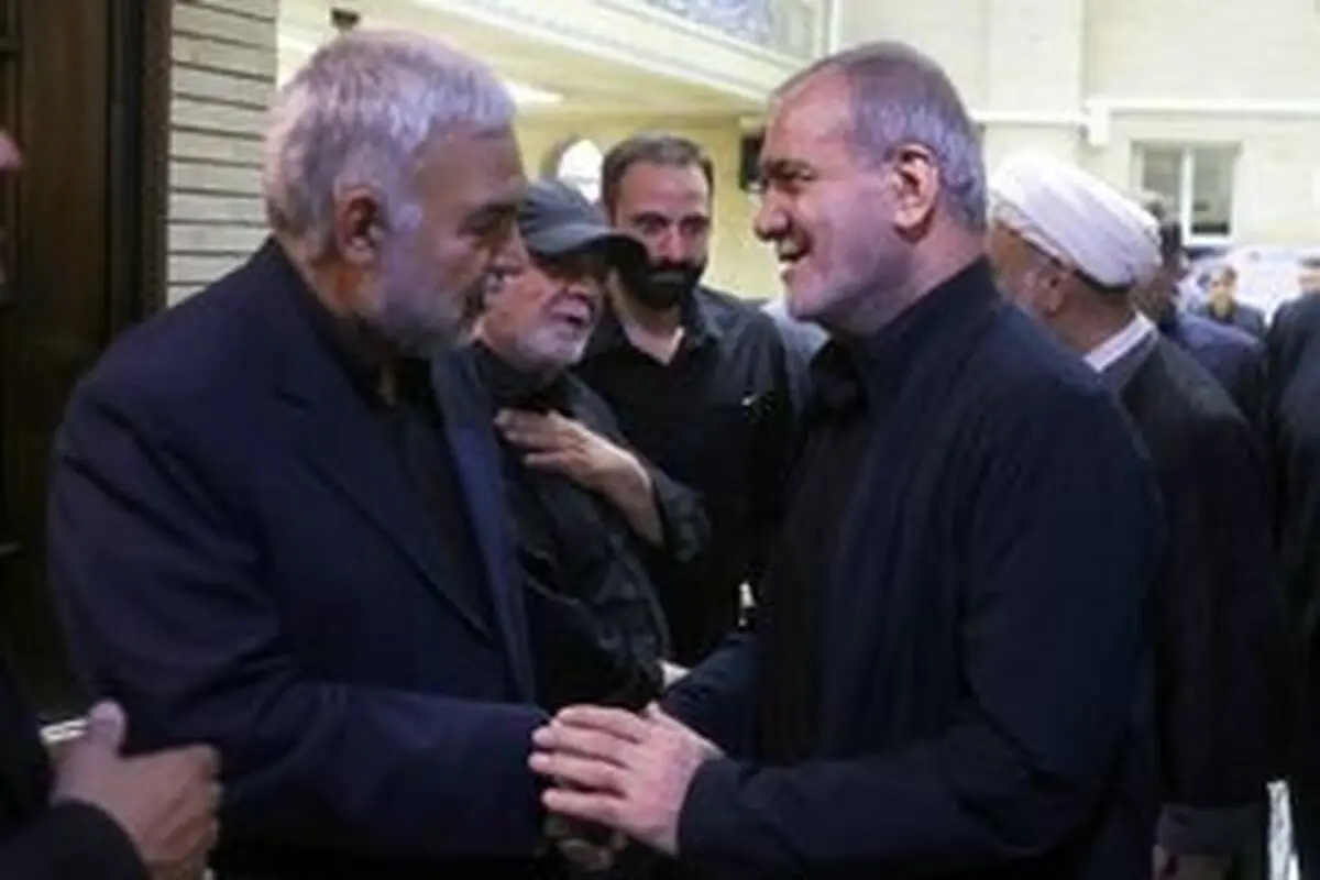 حضور پزشکیان در مراسم ختم پدر محمدباقر ذوالقدر